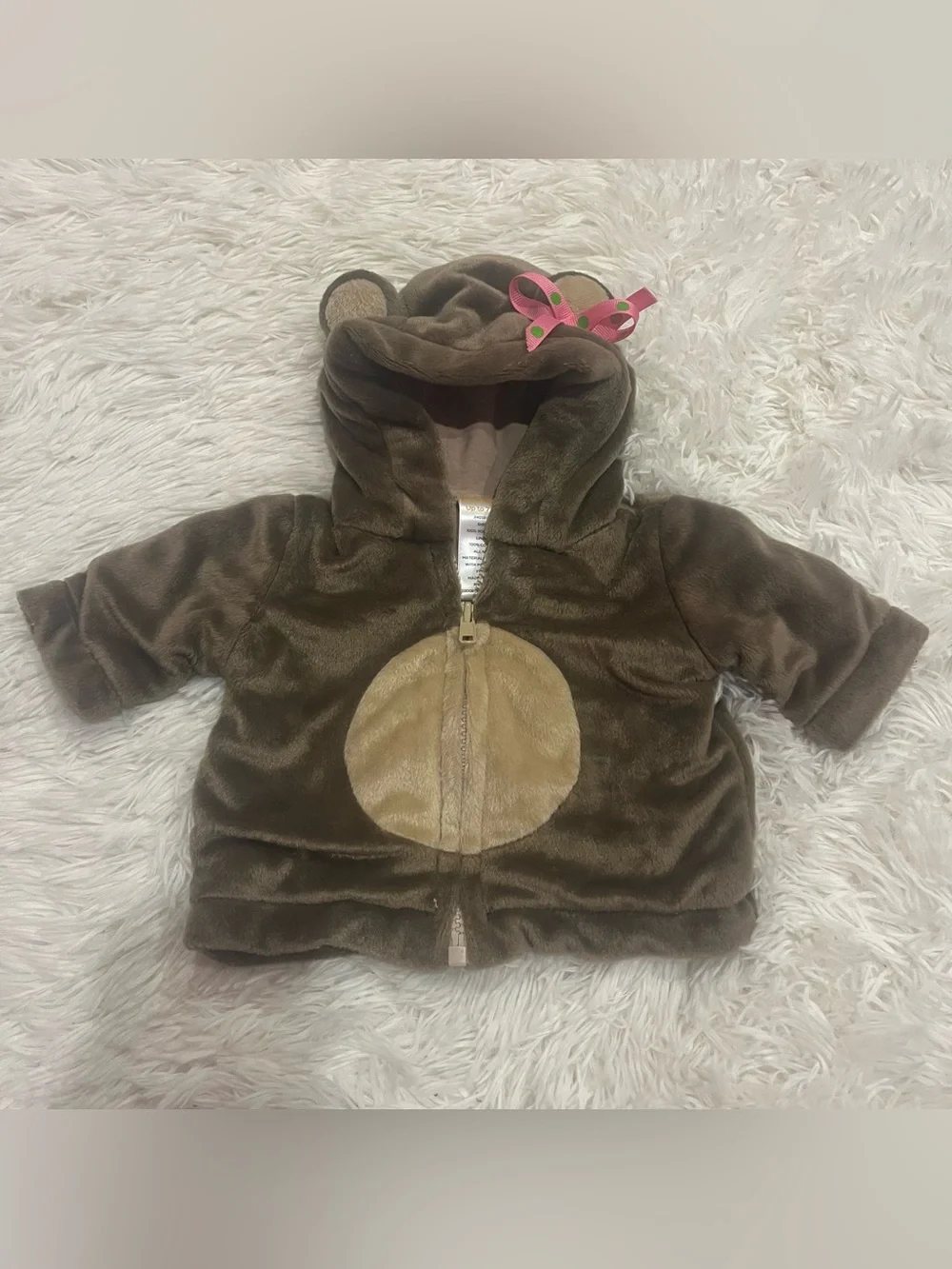Gymboree Baby Bear Hoodie Zip Up Jacket up to 7lbs